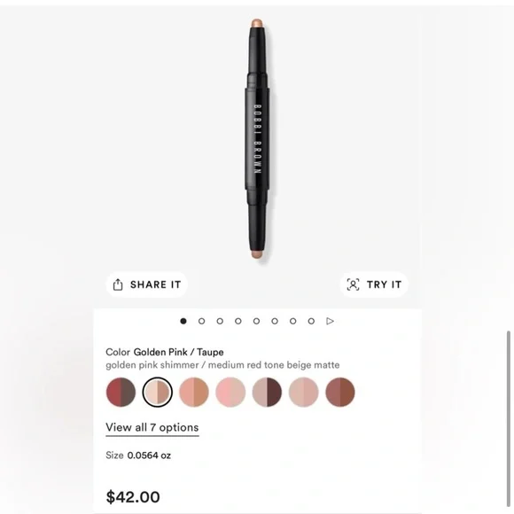 New SET OF 3 BOBBI BROWN Dual Ended Long Wear Cream Shadow Stick Neutrals Pinks - Picture 7 of 15